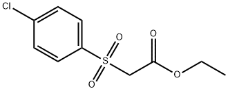 [(4-クロロフェニル)スルホニル]酢酸エチル 化学構造式