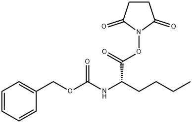 2,5-二氧代-1-吡咯烷基 N-[苄氧羰基]-L-正亮氨酸酯, 36360-62-0, 结构式
