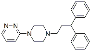 3-[4-(3,3-Diphenylpropyl)-1-piperazinyl]pyridazine 结构式