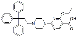 4-Ethoxy-2-[4-(3,3,3-triphenylpropyl)-1-piperazinyl]-5-pyrimidinecarboxylic acid Structure