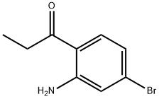 1-(2-アミノ-4-ブロモフェニル)プロパン-1-オン 化学構造式