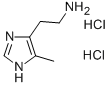 5-メチル-1H-イミダゾール-4-エタンアミン·2塩酸塩 化学構造式