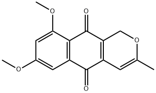 7,9-ジメトキシ-3-メチル-1H-ナフト[2,3-c]ピラン-5,10-ジオン 化学構造式