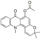 6-Acetoxy-3,12-dihydro-3,3,12-trimethyl-7H-pyrano[2,3-c]acridin-7-one 结构式