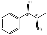 rel-(R*)-α-[(R*)-1-アミノエチル]ベンゼンメタノール 化学構造式