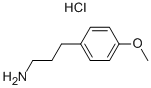 3-(4-メトキシフェニル)プロパン-1-アミン塩酸塩 化学構造式