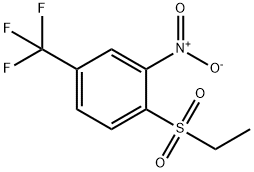 1-(ethylsulfonyl)-2-nitro-4-(trifluoromethyl)benzene Struktur