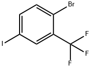 3-三氟甲基-4-溴碘苯,364-11-4,结构式