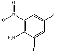 2,4-ジフルオロ-6-ニトロアニリン 化学構造式