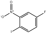4-フルオロ-1-ヨード-2-ニトロベンゼン 化学構造式
