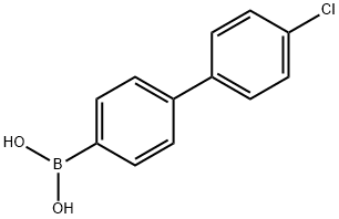 4'-氯联苯-4-硼酸 结构式