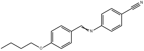 4'-N-BUTOXYBENZYLIDENE-4-CYANOANILINE Structure