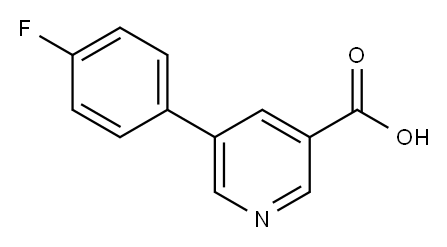 3-(4-氟苯基)-5-吡啶羧酸,364064-17-5,结构式