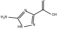 5-氨基-1H-1,2,4-三氮唑-3-羧酸,3641-13-2,结构式