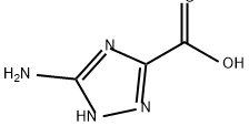 5-氨基-1H-1,2,4-三氮唑-3-羧酸, 3641-13-2, 结构式