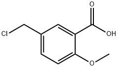 5-(氯甲基)-2-甲氧基苯甲酸, 3641-23-4, 结构式