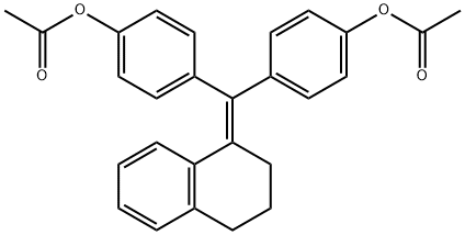 4-[[4-Acetoxyphenyl](3,4-dihydronaphthalen-1(2H)-ylidene)methyl]phenol acetate|