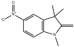 1,3,3-trimethyl-2-methylene-5-nitroindoline Struktur