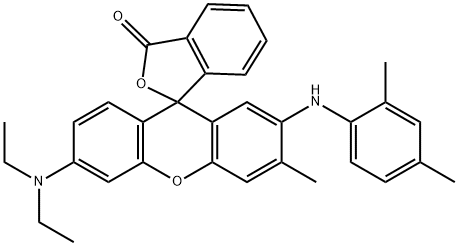 2-(2-4-二甲苯胺基)-3-甲基-6-二乙氨基荧烷, 36431-22-8, 结构式