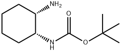 (1R,2S)-N1-(tert-ブトキシカルボニル)-1,2-シクロヘキサンジアミン 化学構造式