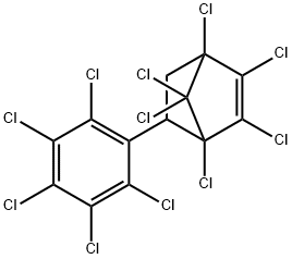5-(Pentachlorophenyl)-1,2,3,4,7,7-hexachloro-2-norbornene Structure