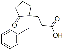 3-(1-benzyl-2-oxo-cyclopentyl)propanoic acid Struktur