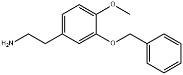 2-(3-(benzyloxy)-4-methoxyphenyl)ethanamine Struktur
