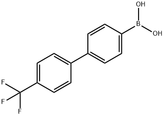 4'-(トリフルオロメチル)-4-ビフェニルボロン酸 化学構造式