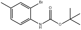 (2-溴-4-甲基苯基)氨基甲酸叔丁酯,364607-53-4,结构式