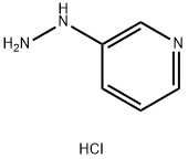 Pyridine,3-hydrazinyl-,hydrochloride  (1:2) Structure