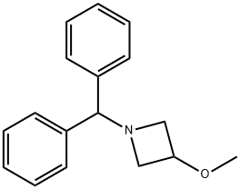 1-(ジフェニルメチル)-3-(メトキシ)アゼチジン 化学構造式