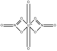 Uranyl(VI) nitrate Struktur