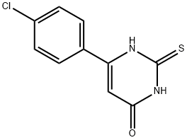 6-(4-chlorophenyl)-2,3-dihydro-2-thioxo-4(1H)-Pyrimidinone Structure
