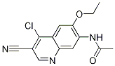AcetaMide, N-(4-chloro-3-cyano-6-ethoxy-7-quinolinyl)- Struktur