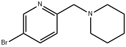 2-(ピペリジノメチル)-5-ブロモピリジン 化学構造式