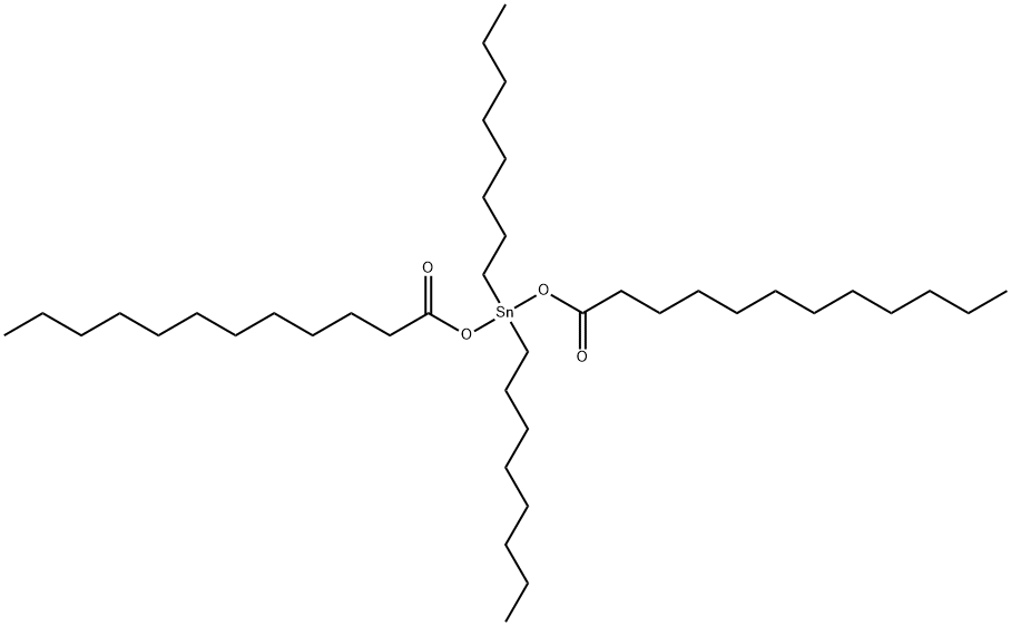 Bis(lauroyloxy)dioctyltin Structure