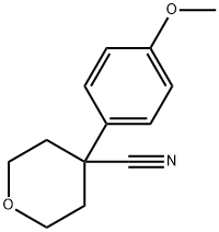 4-(4-Methoxyphenyl)tetrahydro-2H-pyran-4-carbonitrile Structure
