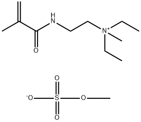 diethylmethyl[2-[(2-methyl-1-oxoallyl)amino]ethyl]ammonium methyl sulphate Structure