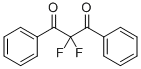 2,2-ジフルオロ-1,3-ジフェニルプロパン-1,3-ジオン 化学構造式