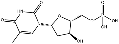 チミジン5'-りん酸 化学構造式