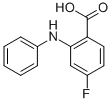 4-FLUORO-2-PHENYLAMINO-BENZOIC ACID Struktur