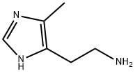 2-(4-甲基-1H-咪唑-5-基)乙烷-1-胺, 36507-31-0, 结构式