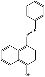 4-(フェニルアゾ)-1-ナフトール 化学構造式