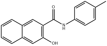 3-Hydroxy-N-(4-methylphenyl)naphthalene-2-carboxamide Struktur
