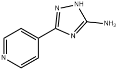 5-(4-ピリジニル)-1H-1,2,4-トリアゾール-3-アミン 化学構造式