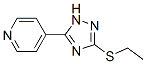 4-[3-(Ethylthio)-1H-1,2,4-triazol-5-yl]pyridine Struktur