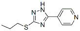 4-[5-(Propylthio)-2H-1,2,4-triazol-3-yl]pyridine 结构式