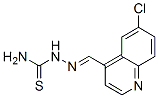6-クロロ-4-キノリンカルボアルデヒドチオセミカルバゾン 化学構造式