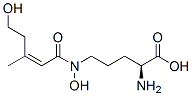 (2S)-2-Amino-5-[N-hydroxy-N-[(Z)-4-hydroxy-2-methyl-1-butenylcarbonyl]amino]valeric acid Struktur