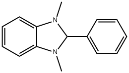 1,3-ジメチル-2-フェニル-2,3-ジヒドロ-1H-ベンゾイミダゾール 化学構造式